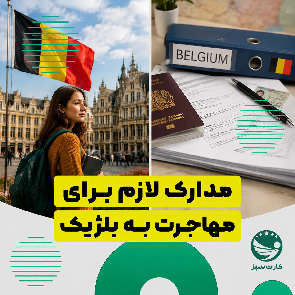 مدارک لازم برای مهاجرت به بلژیک