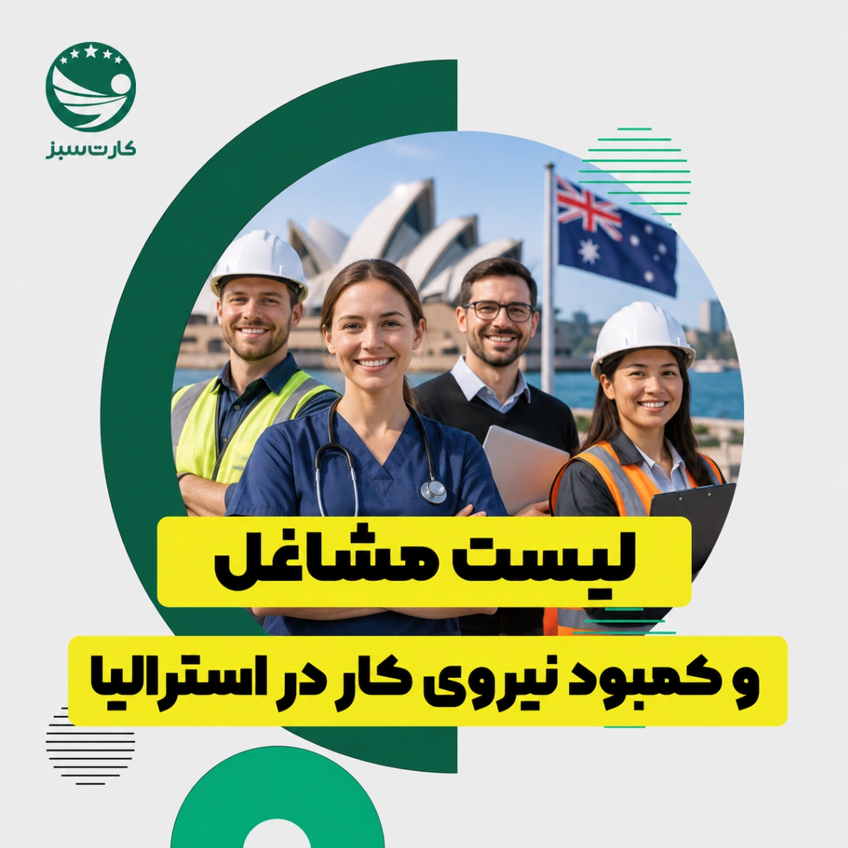 لیست مشاغل و کمبود نیروی کار در استرالیا