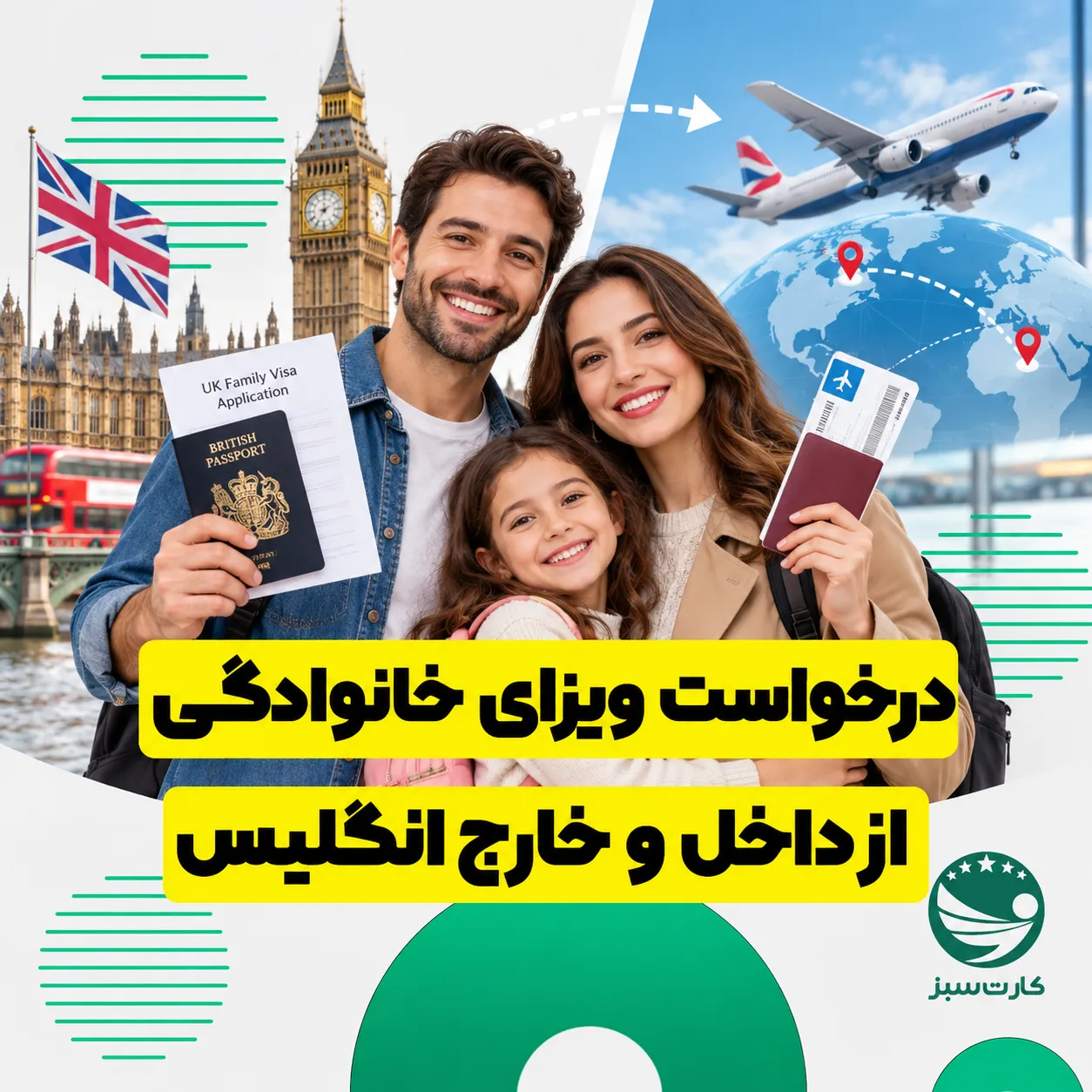 درخواست ویزای خانوادگی از داخل و خارج انگلیس
